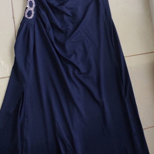Maxi dress Ross like new navy blue with strass details size L
