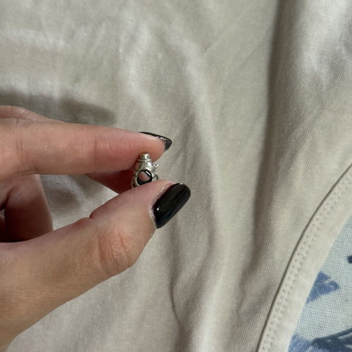Pandora snowman charm, silver