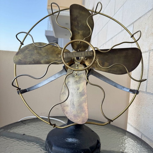 Vintage Marelli fan Italian model 1930 collectible like new