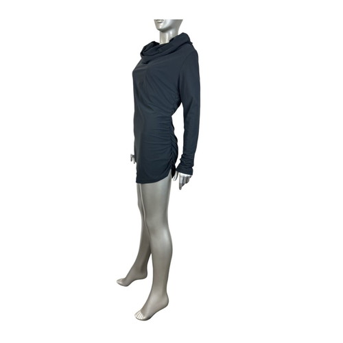 High women's elastic tunic XL like new, dark blue