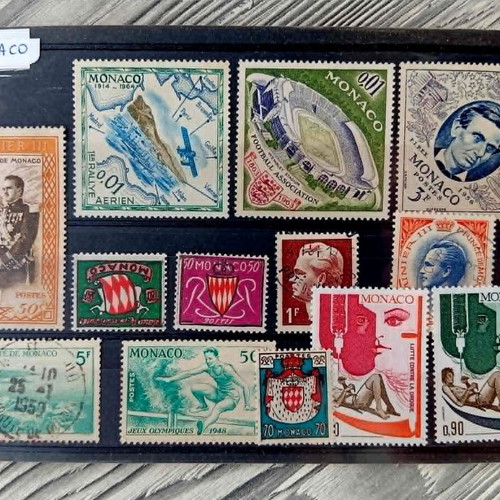 Monaco stamp card like new, 1950s-1960s, anti-drug series
