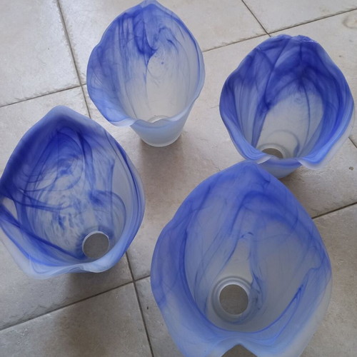 Glass lampshades for E14 bulbs like new