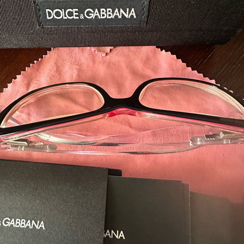 Dolce & Gabbana Myopia Glasses used with papers and two boxes