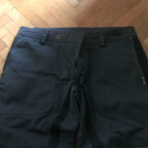 Black men's pants with pockets used, size M, rock metal style