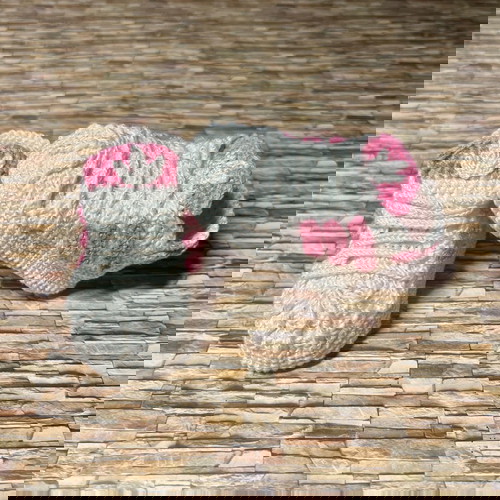 Χειροποίητα πλεκτά σπορτέξ τύπου All stars για μωρά, καινούργια