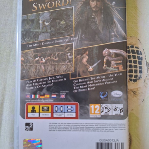 Pirates of the Caribbean at World's End PSP game used with disc and manual