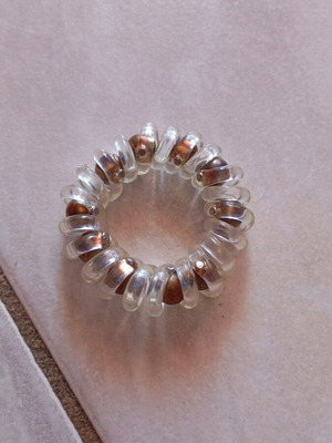 Adidas large handmade bracelet white and grey, new