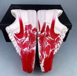 Nike Air Force 1 Red Paint Drip Handmade Sneakers new