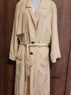 Y2K σατέν καμπαρντίνα vintage treasure off white σαν καινούργιο