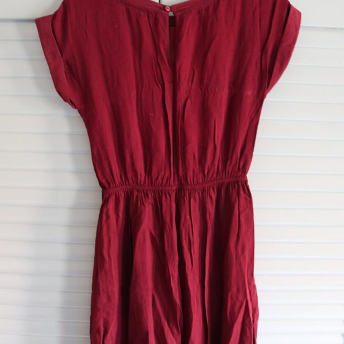 Red thin dress Bershka used, size S