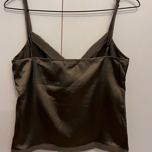 Blue Rose women's top bronze M like new with side zipper