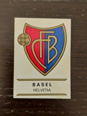 Basel Helvetia Panini Knattspyrnussaband Islands sticker like new