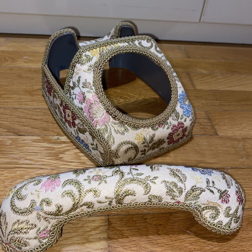 Vintage phone cover brocade floral like new