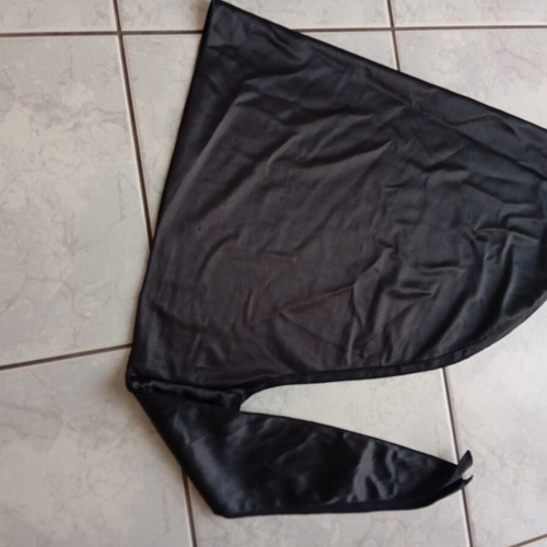 Pareo black, shiny and elastic, like new