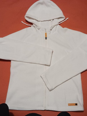 Fleese Zara λευκό μεταχειρισμένο, μέγεθος M