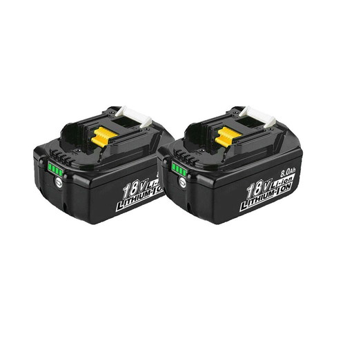Makita BL1860B Li-Ion Battery Set 18V 8Ah with LED Indicator, New