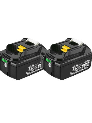 Makita BL1860B Li-Ion Battery Set 18V 8Ah with LED Indicator, New