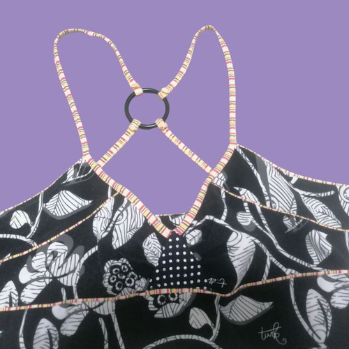 Love Lolita Summer Black and White Top Medium Used