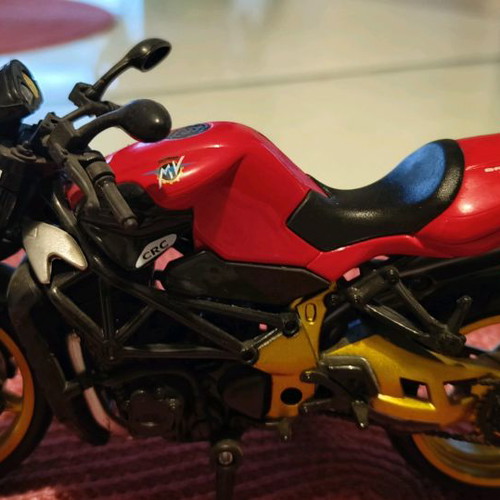 MV Agusta Brutal 750 miniature used plastic 1/12 scale