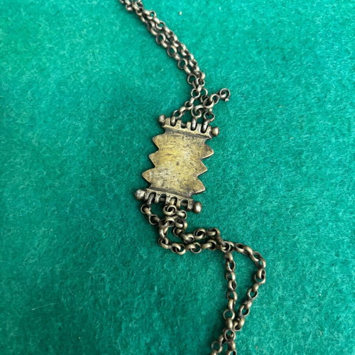 Saint George silver amulet used with chain and missing lid
