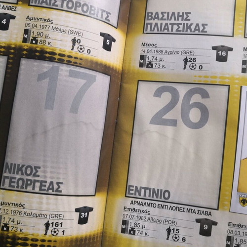 Panini Superleague 2008-2009 sticker album used