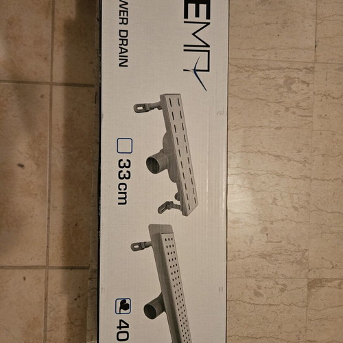 Linear shower drain 40 cm new