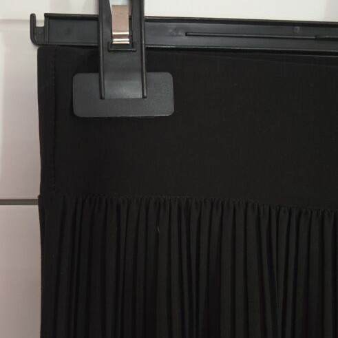 Black Pleated Wide-Leg Pants One Size like new, Italian