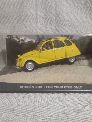 Μεταλλική μινιατούρα Citroen 2CV καινούργια, συλλογή αυτοκινήτων James Bond 1:43