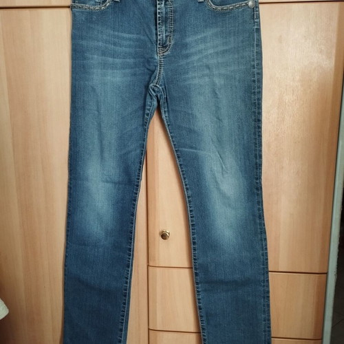 Jeans used, straight fit, size S and M, blue