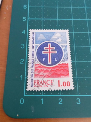 France Stamp 1976 30th Anniversary of Free French Association like new