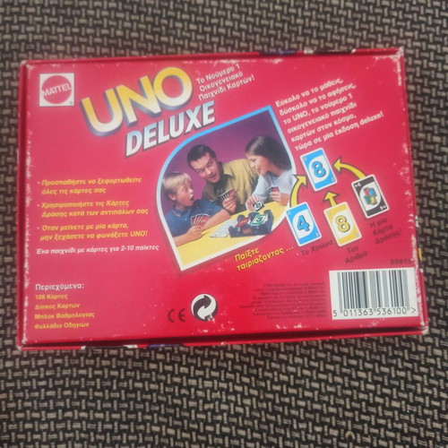 Uno Deluxe card game used, complete