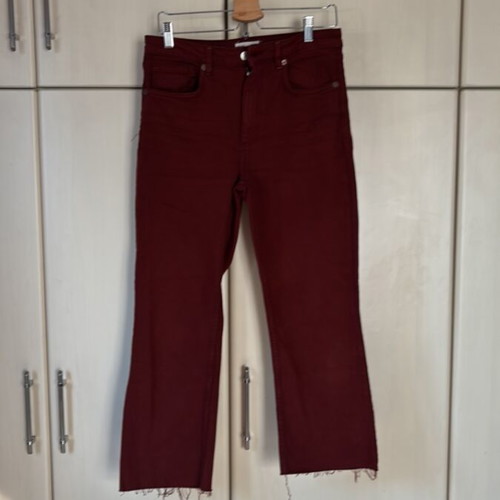 Zara women's pants size L red like new
