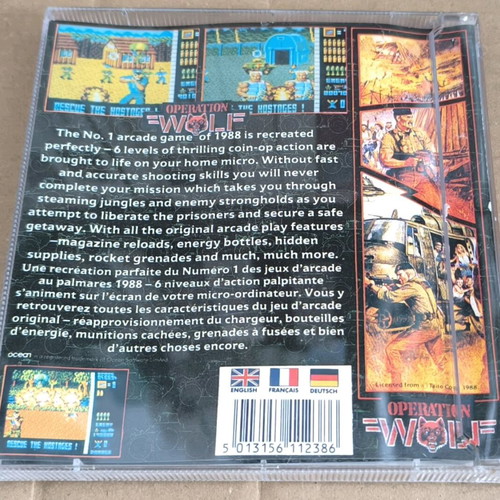 Operation Wolf (Ocean) Amstrad Disk like new
