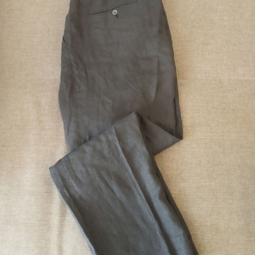 Bitsiani men's pants used, linen, gray