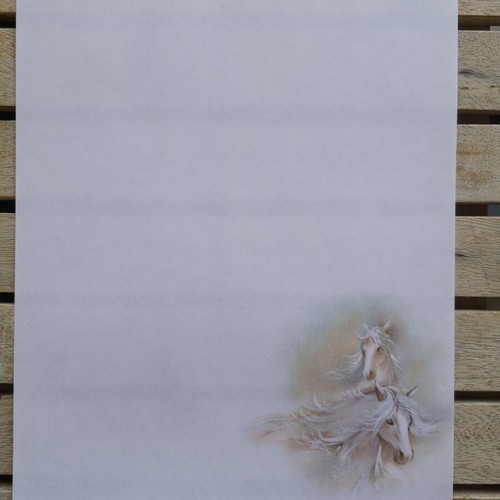 Letter paper with horses like new