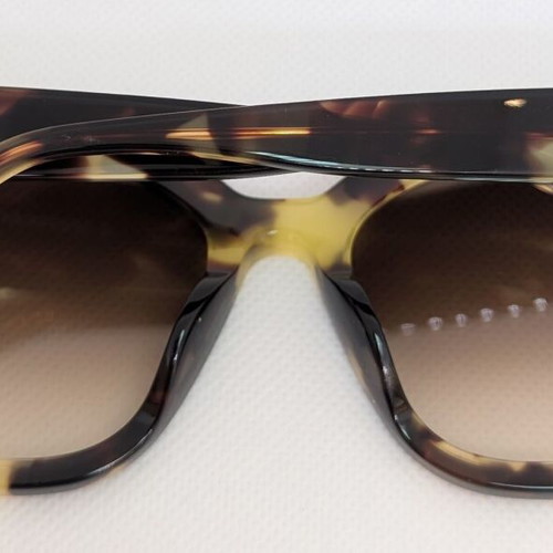 Furla Women's Sunglasses Brown Tortoise Shell Acetate Frame New