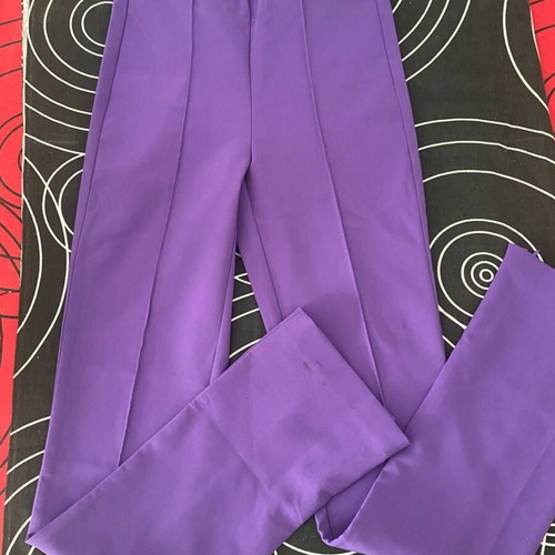 Zara jacquard pants violet size S like new