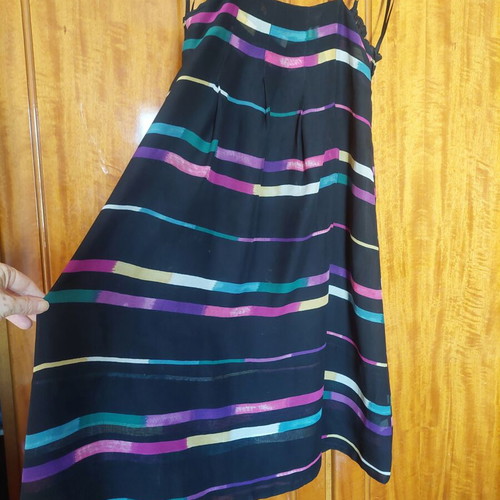 Silk summer dress Les Petites Collection like new, adjustable straps