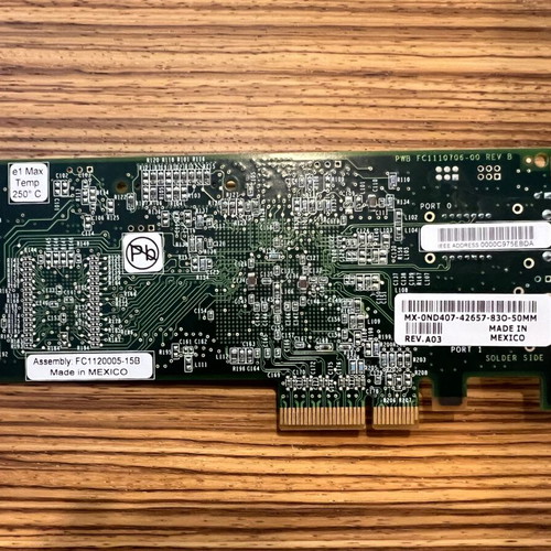 Emulex LightPulse 4Gb/s HBA Fibre Channel Card PCI-E LPe1150-E used without mounting bracket