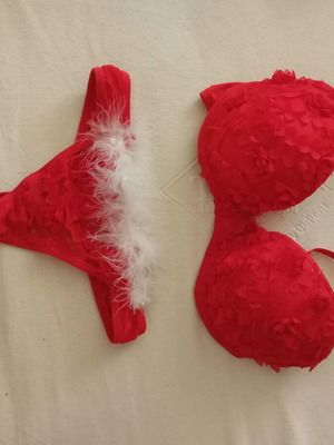 Red underwear set