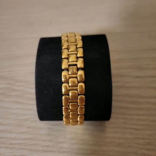 Alain Delon gold-plated vintage wristwatch 90s like new, women's