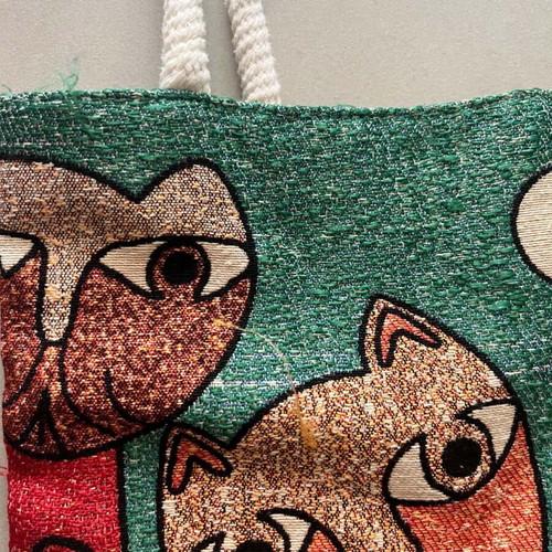 Vintage tote bag handmade, like new