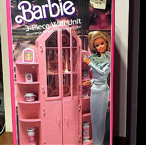 Barbie Sweet Roses furniture designed  3piece wall unit 1987