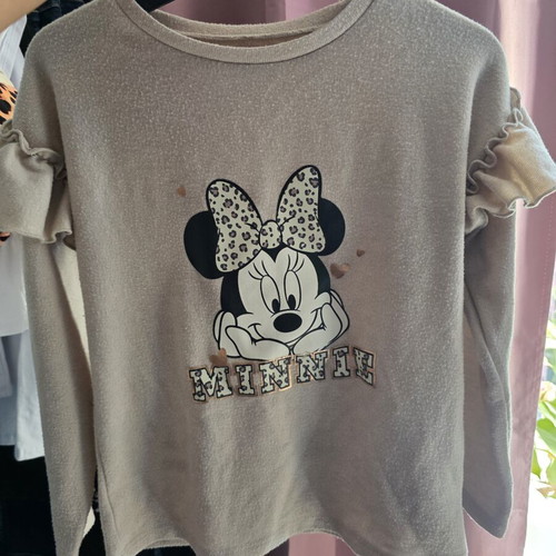 Minnie girls' sweater used, beige, size 128 cm