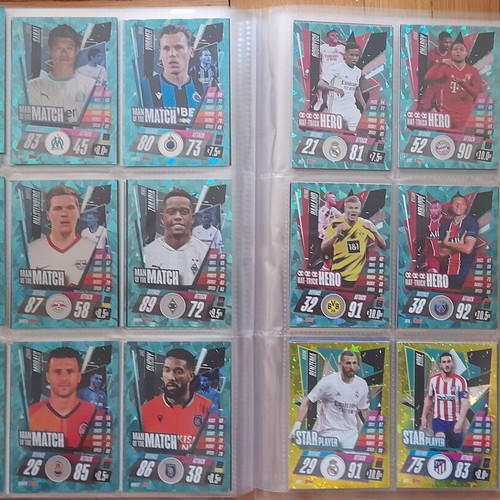 Champions League 2020-2021 Match Attax album with 422 cards like new