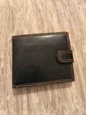 Brown leather type wallet new