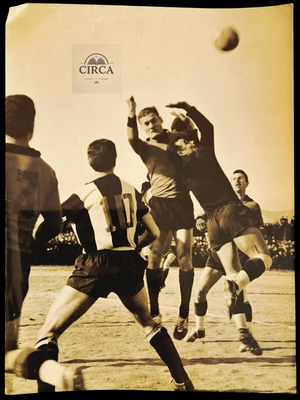 Panachaiki Fostir 2-1 press photo used, vintage football