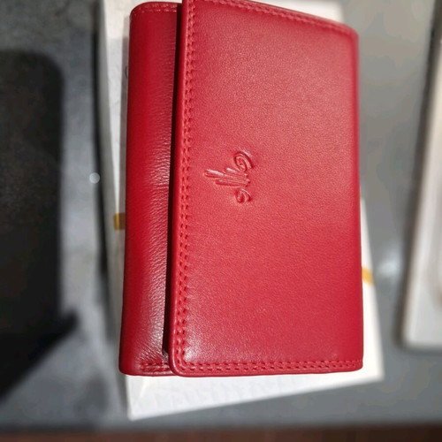 KOION leather wallet new, red