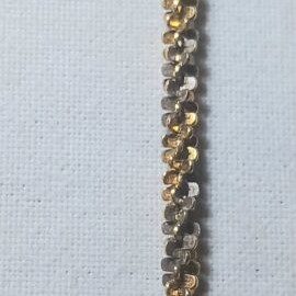 Two-tone silver necklace 50 cm new