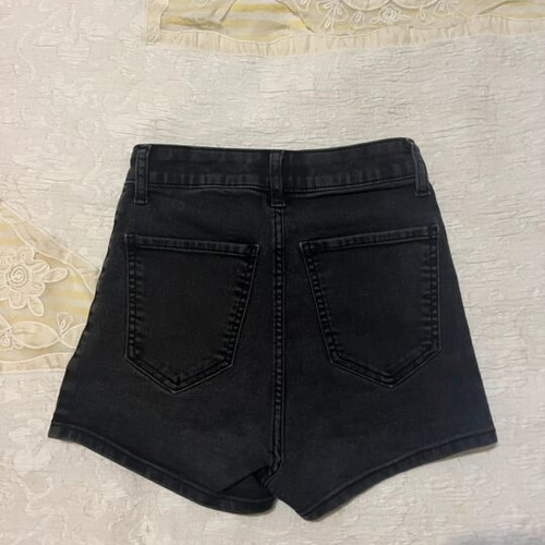 Bershka black high-waisted shorts